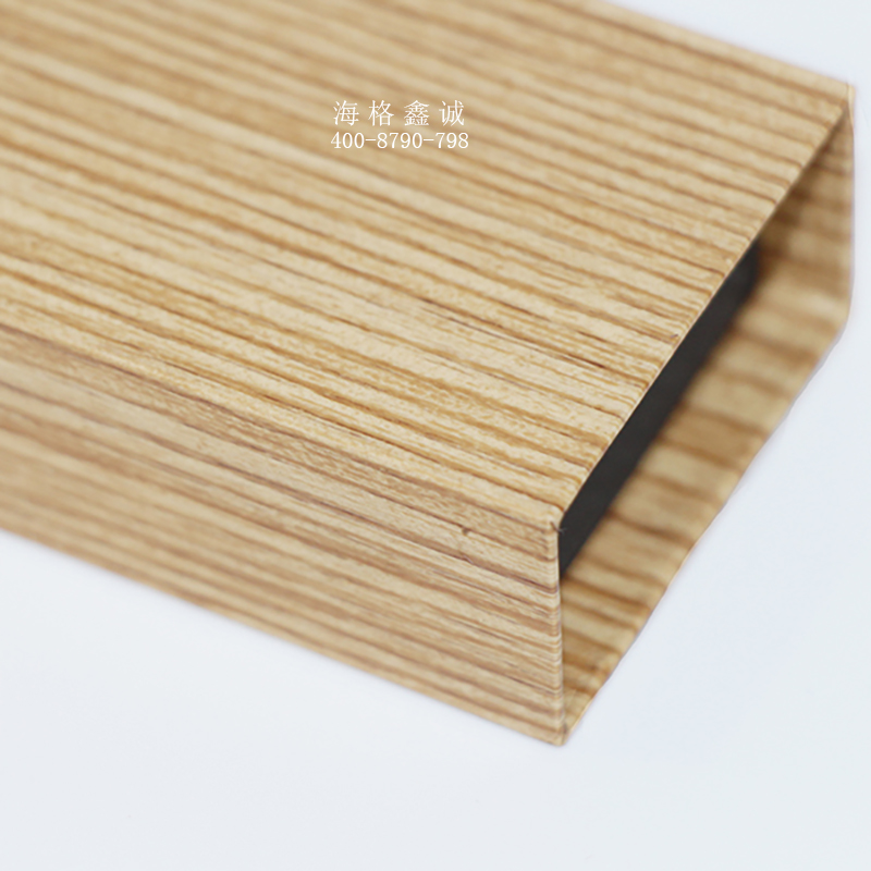  型材铝方通-20x60mm直木纹木纹型材方通 