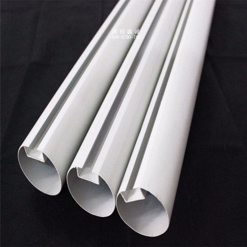  型材铝方通-白色圆管铝方通 